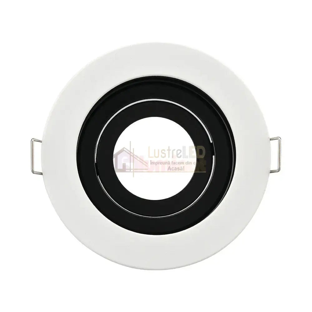 Spot Incastrat Rotund Fascicul Reglabil Alb & Negru Dulie GU10 Ø100x30mm led ceiling light