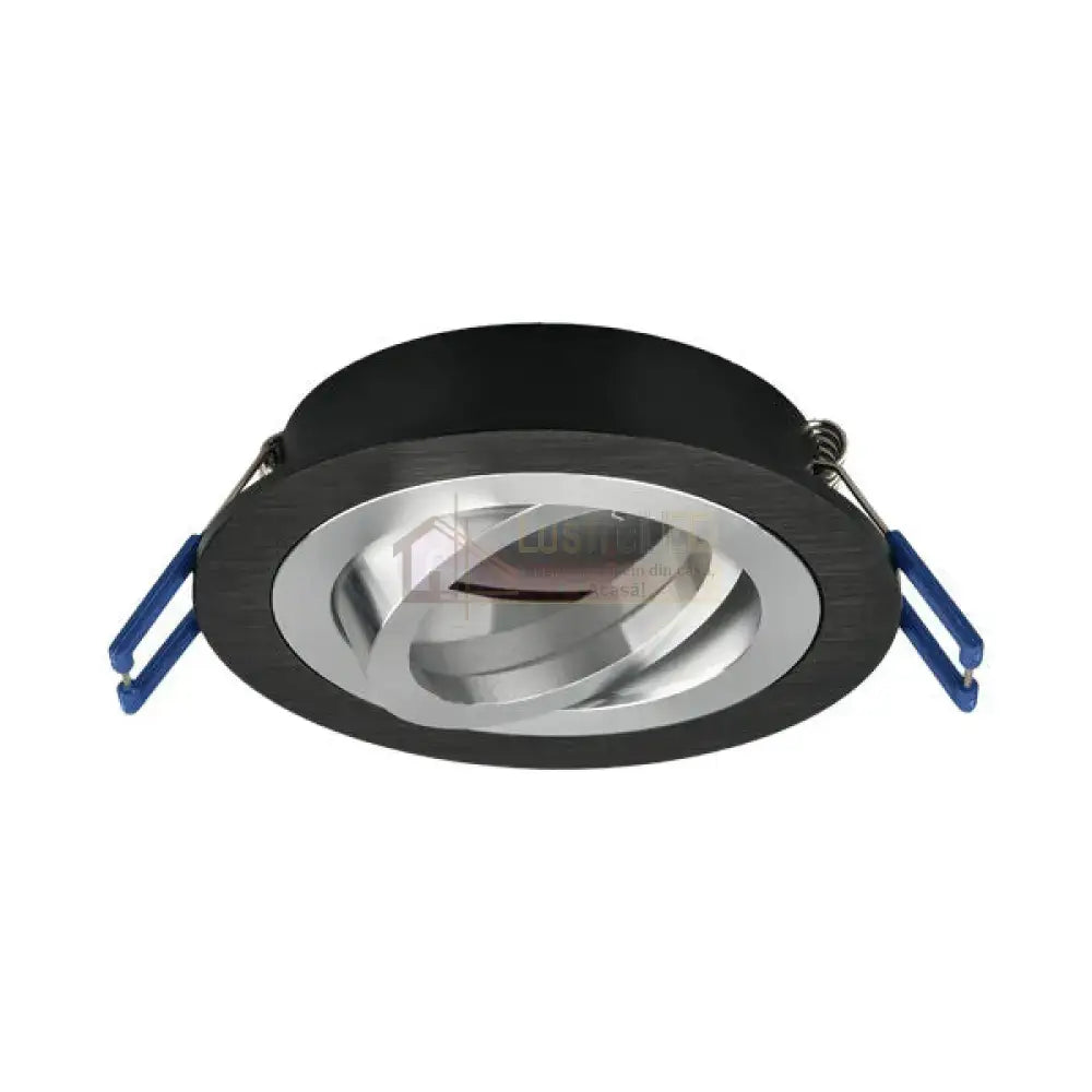 Spot Incastrat Rotund Fascicul Reglabil Negru & Argintiu Dulie MR16 Ø94x25mm led ceiling light