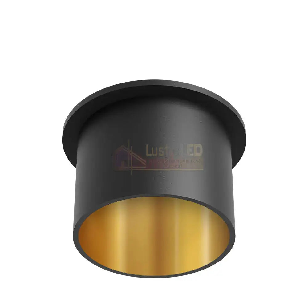 Spot Incastrat Rotund Negru & Auriu Dulie GU10 Ø70x63mm led ceiling light