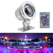 Spot LED 12V Piscina 10W RGB Multicolor cu Telecomanda IP67