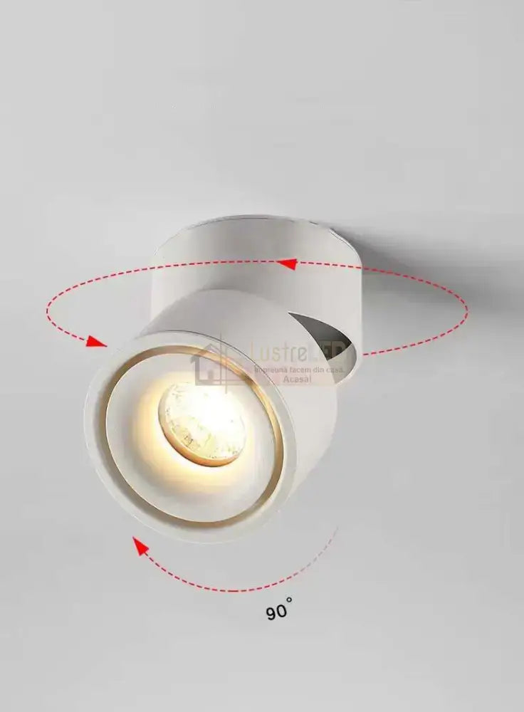 Spot Led 12W Aplicat Orientabil 4000K Led Ceiling Light