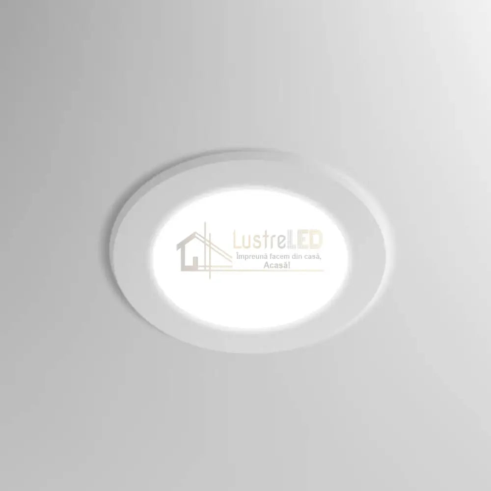 Spot Led 12W Eco Rotund Alb / ⌀140Mm Incastrabil Led Spot Light