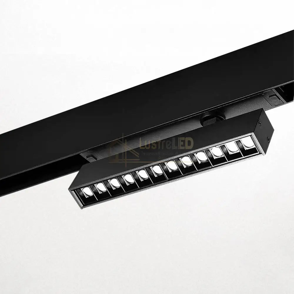 Spot Led 12W Magnetic Pliabil Smart Cct Negru Telecomanda Track Light
