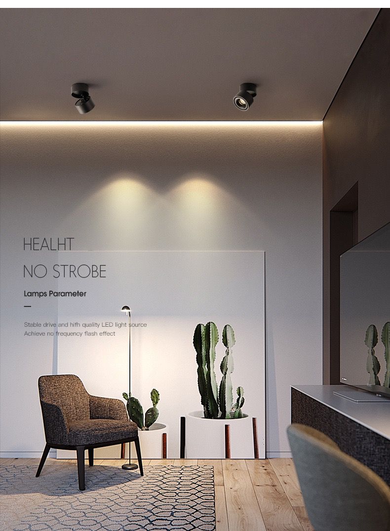 Spot LED 12W Aplicat Orientabil 4000K