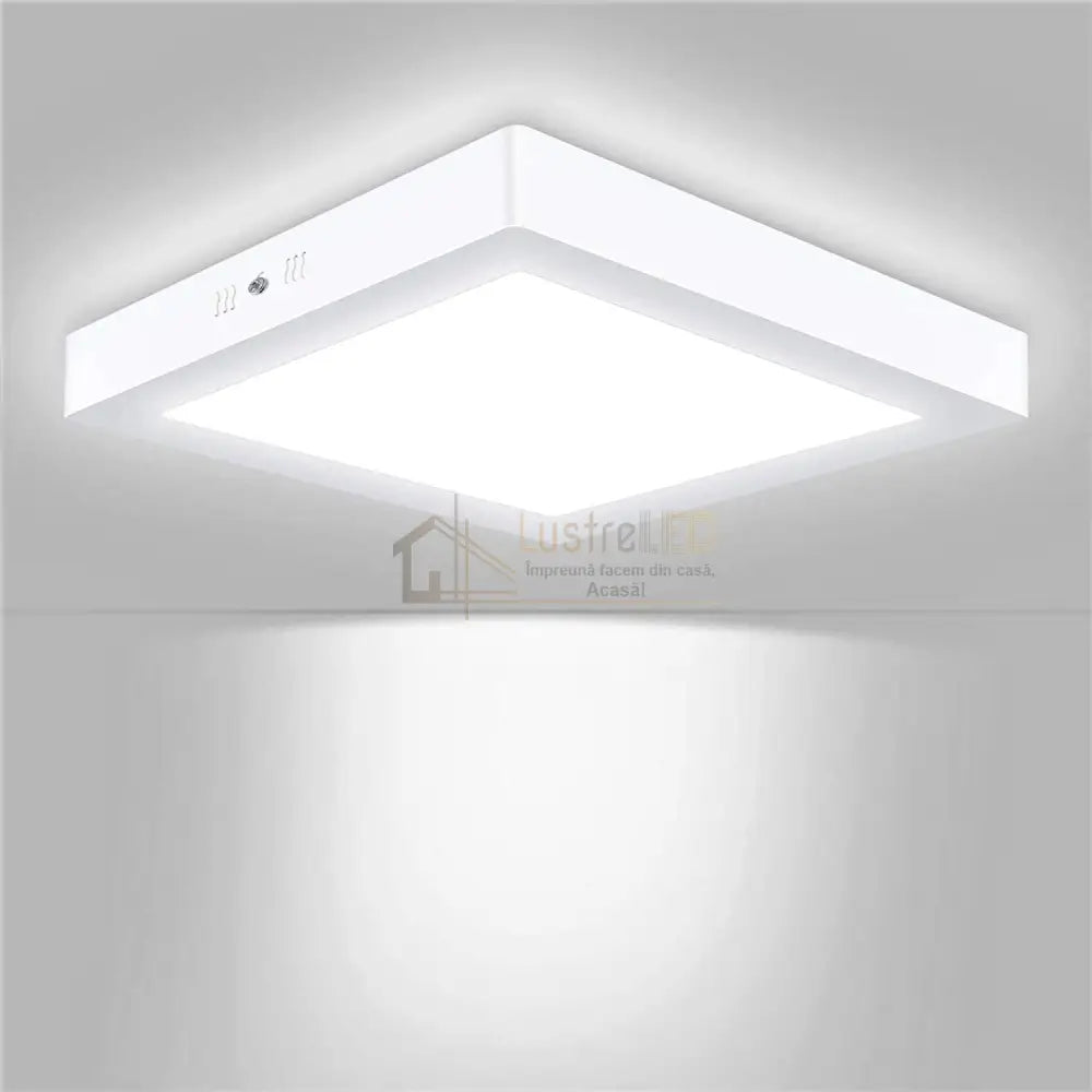 Spot Led 18W Patrat Alb / 205X205Mm Aplicat Led Spot Light