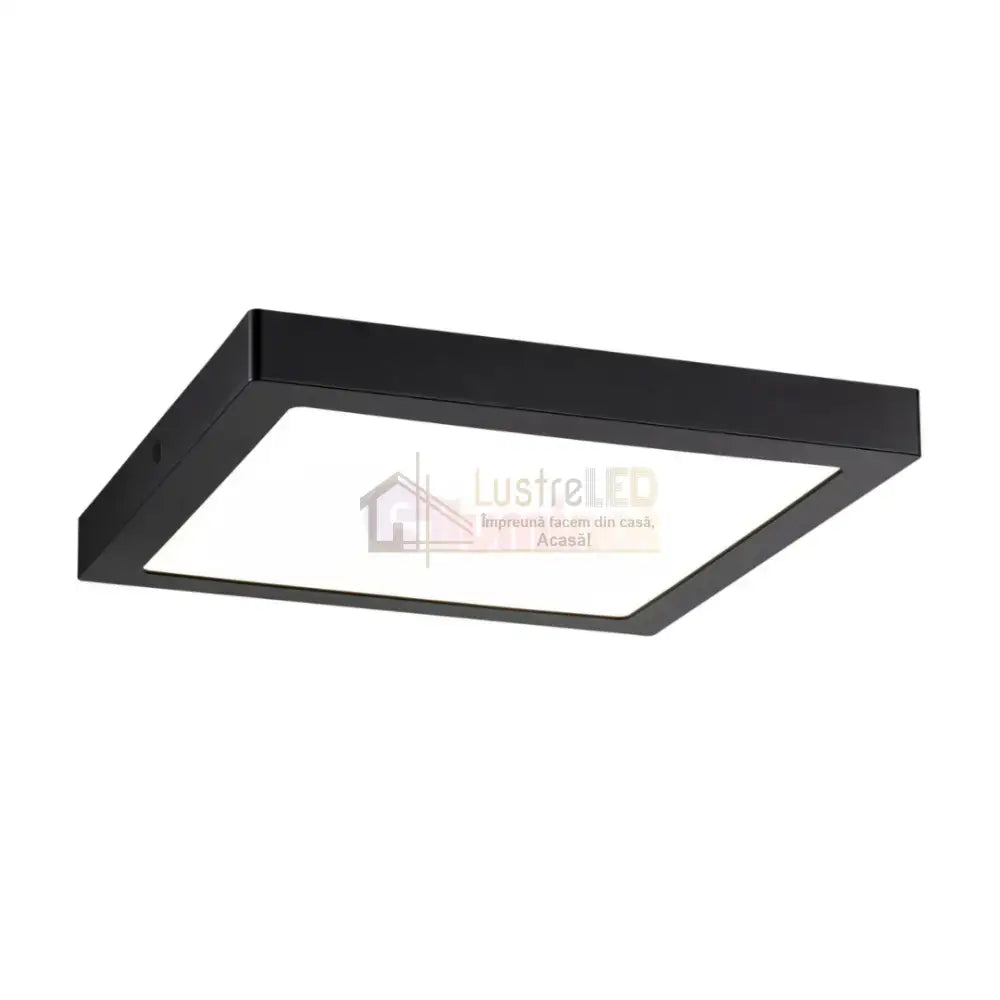 Spot Led 18W Patrat Negru / 210X210Mm Aplicat Led Ceiling Light