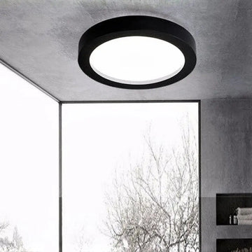 Spot LED 18W Rotund Negru / ⌀210mm / Aplicat