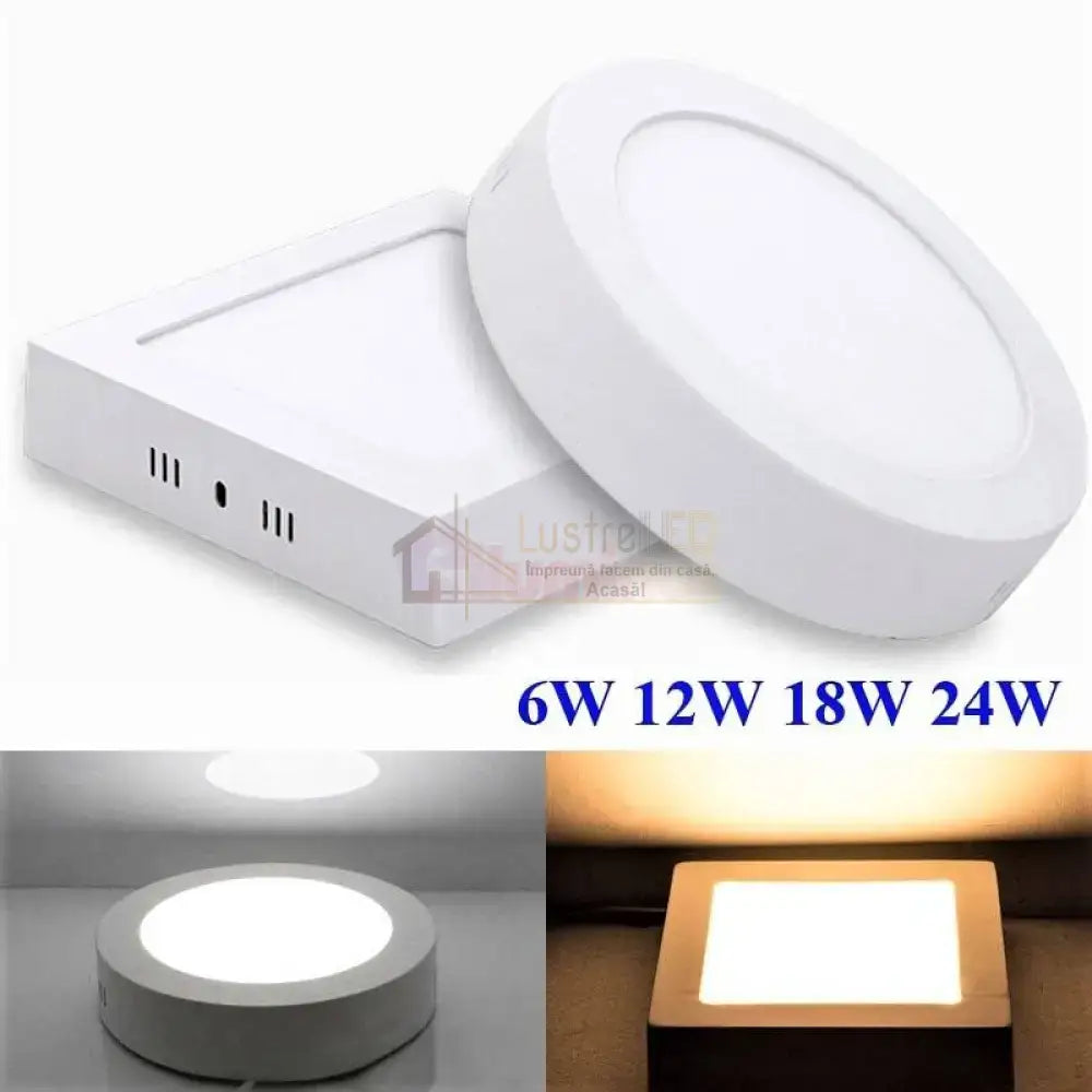 Spot Led 24W Patrat Alb / 280X280Mm Aplicat Ceiling Light