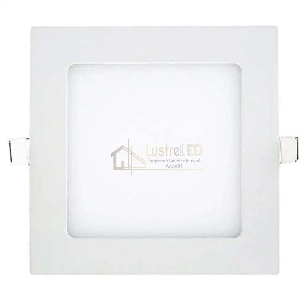 Spot Led 3W Slim Patrat Alb / 89X89Mm Incastrabil Led Spot Light