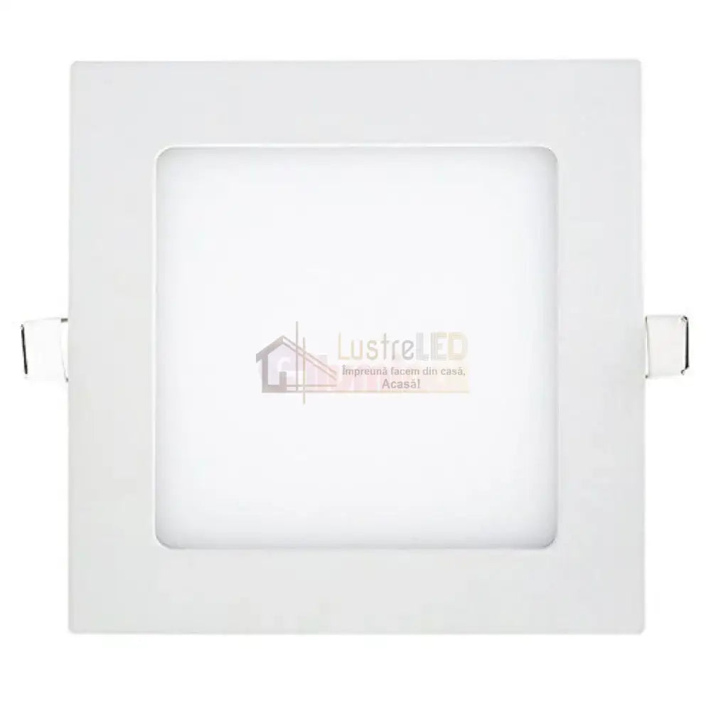 Spot Led 3W Slim Patrat Alb / 89X89Mm Incastrabil Led Spot Light
