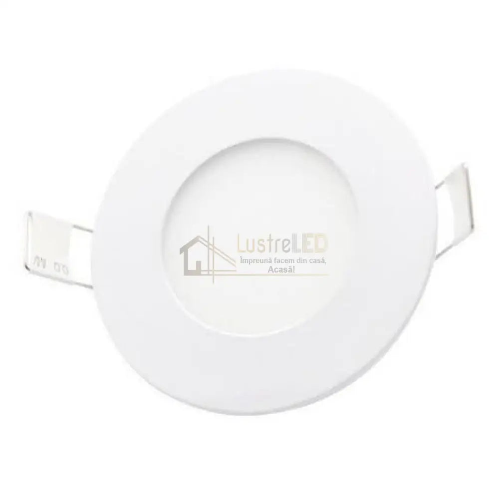 Spot Led 3W Slim Rotund Alb / ⌀83Mm Incastrabil Led Spot Light