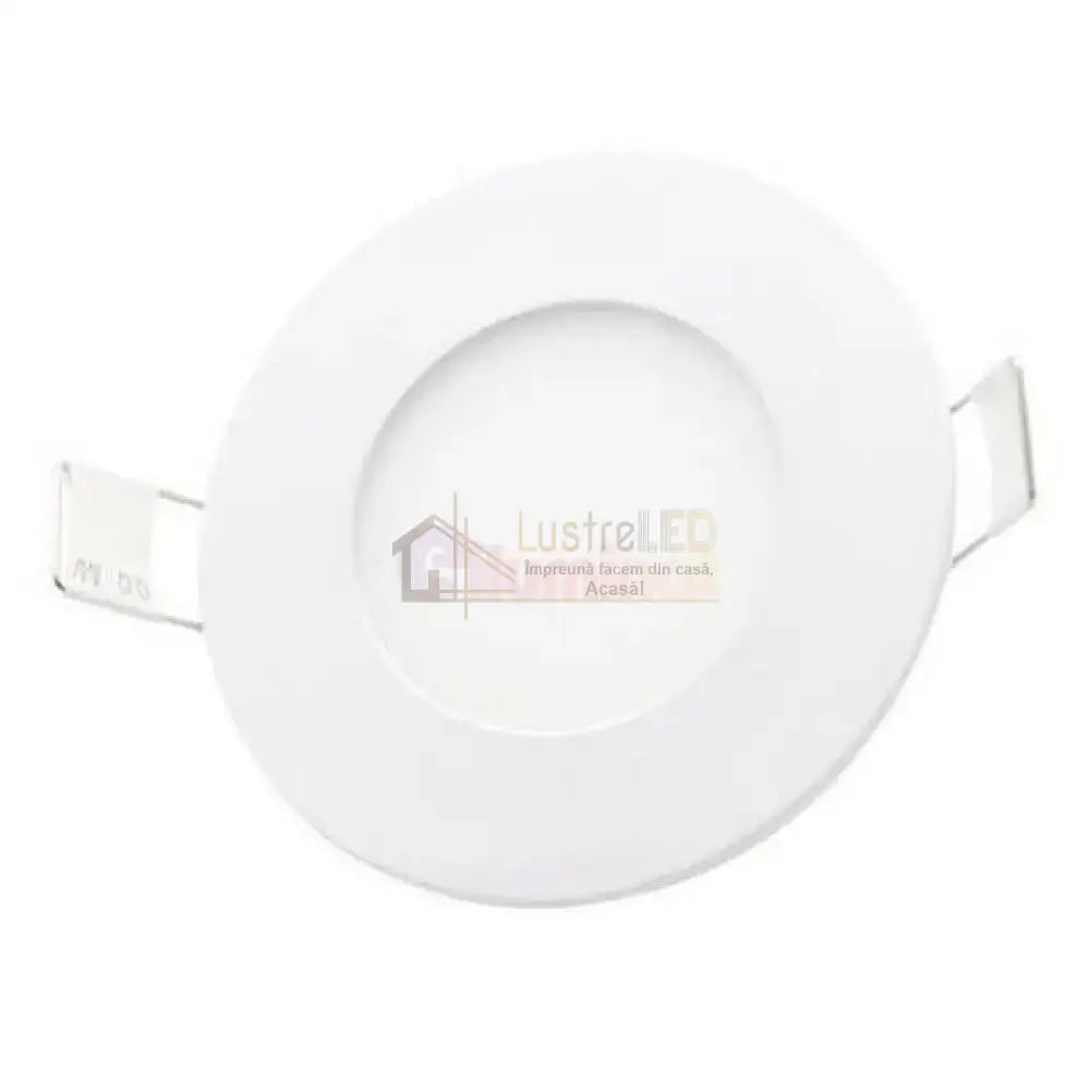 Spot Led 3W Slim Rotund Alb / ⌀83Mm Incastrabil Led Spot Light