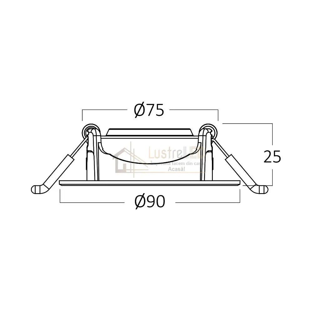 Spot Led 5W Incastrabil Orientabil Alb Echivalent 40W Led Spot Light