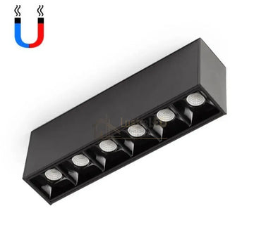 Spot LED 6W Magnetic Negru Liniar