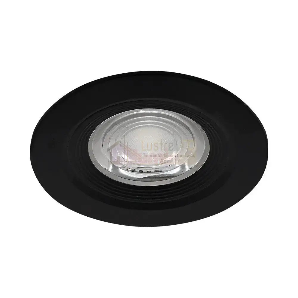 Spot Led 7W Incastrabil Cct Cu 3 Lumini Rotund Negru Pentru Exterior Ip54 Led Spot Light