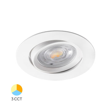 Spot LED 7W Incastrabil Orientabil CCT cu 3 Lumini Echivalent 60W