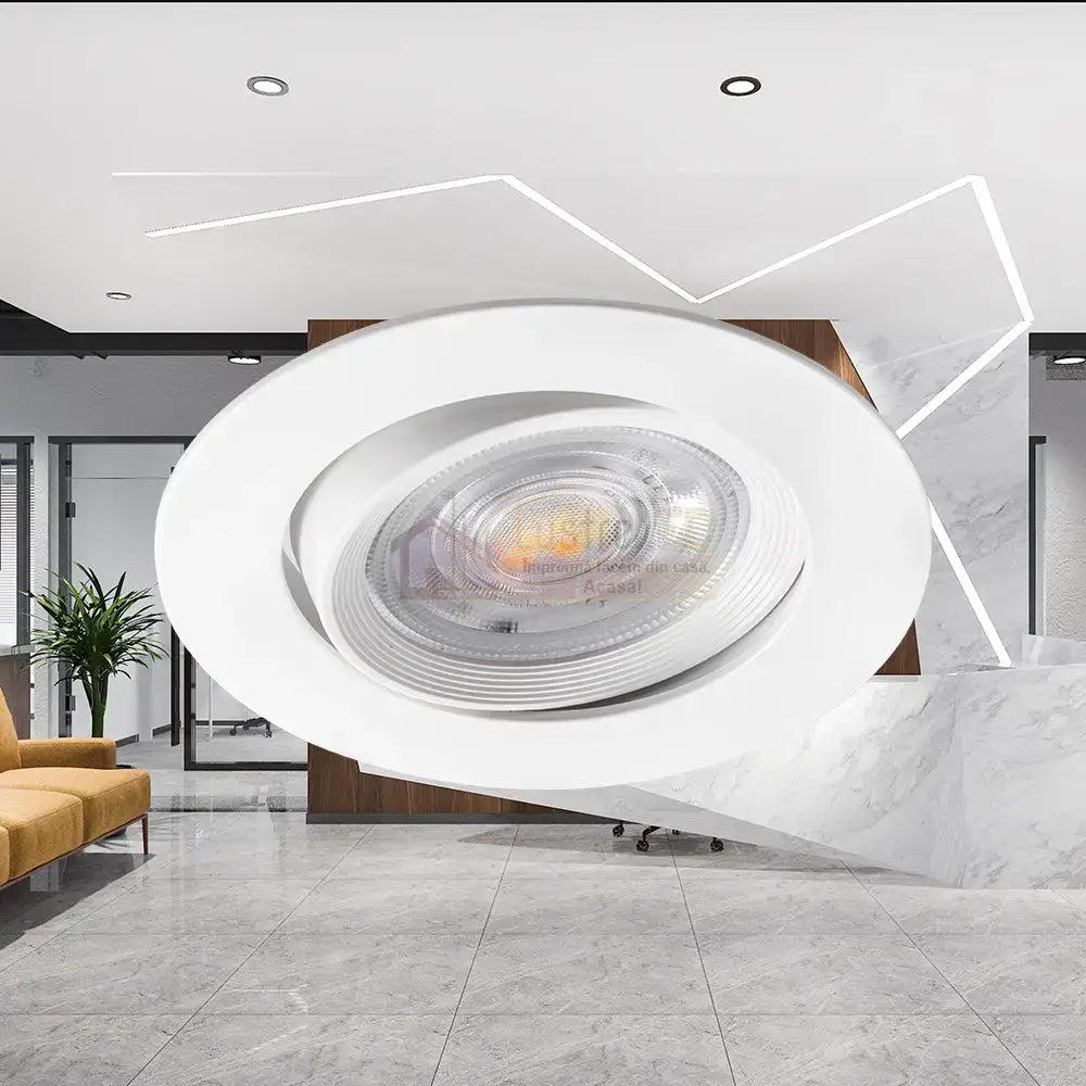 Spot Led 7W Incastrabil Orientabil Cct Cu 3 Lumini Dimabil Led Spot Light
