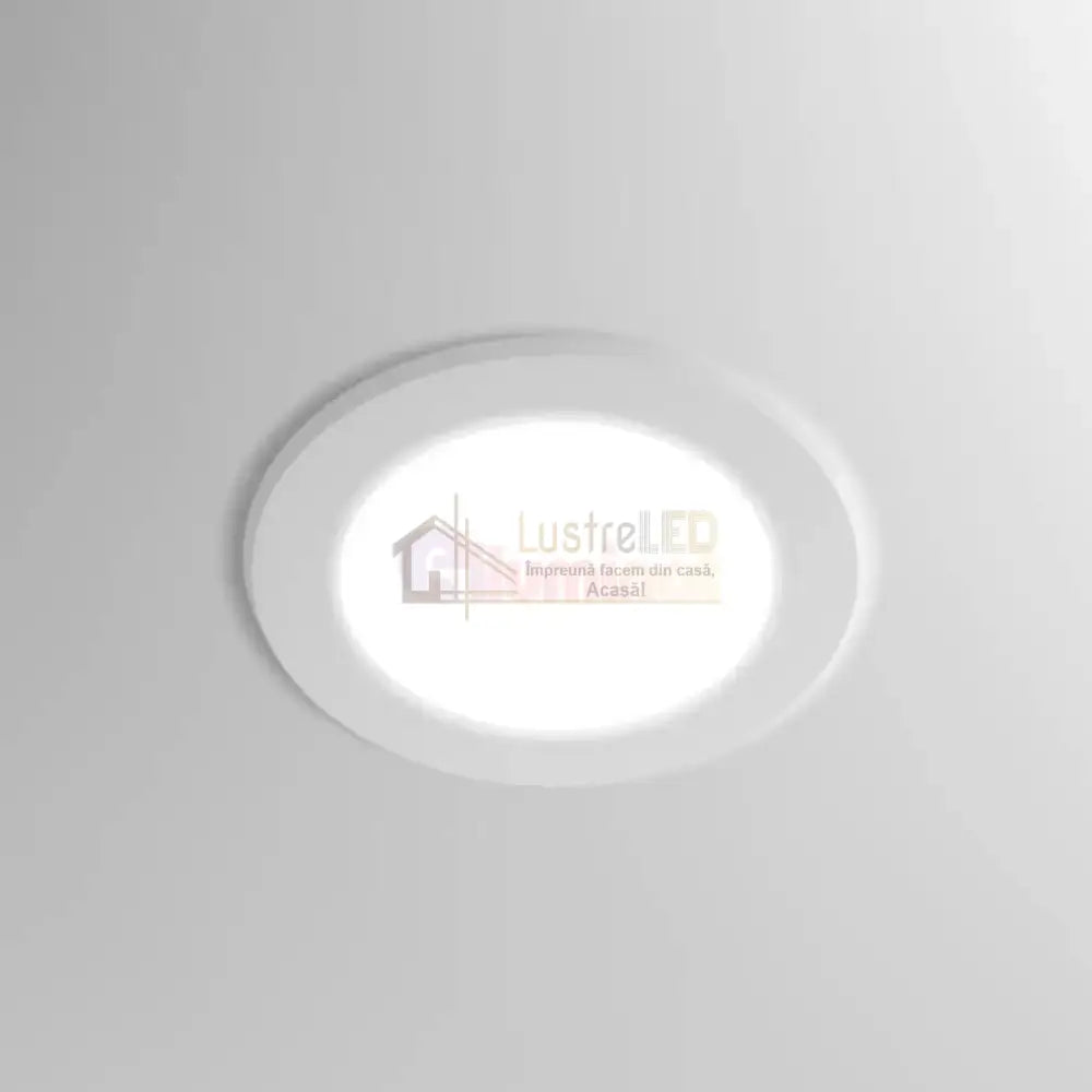 Spot Led 9W Eco Rotund Alb / ⌀120Mm Incastrabil Led Spot Light