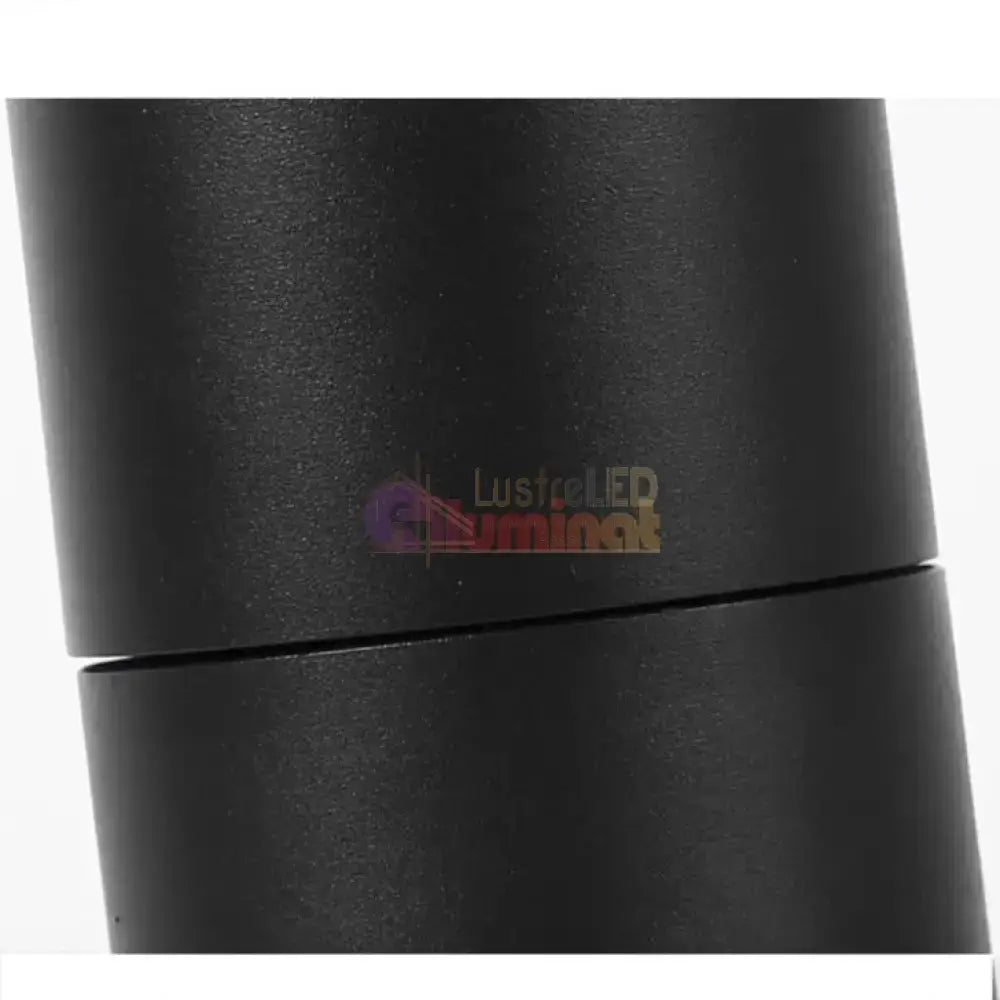 Spot LED Cilindric Aplicat Orientabil Negru 10W Lumina Neutra lustreled.ro