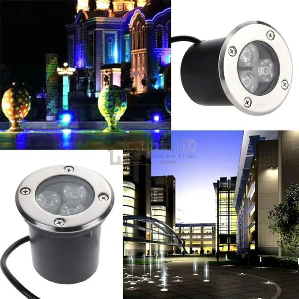 Spot Led Exterior 3W Pardoseala Incastrabil 220V Lighting Fixtures