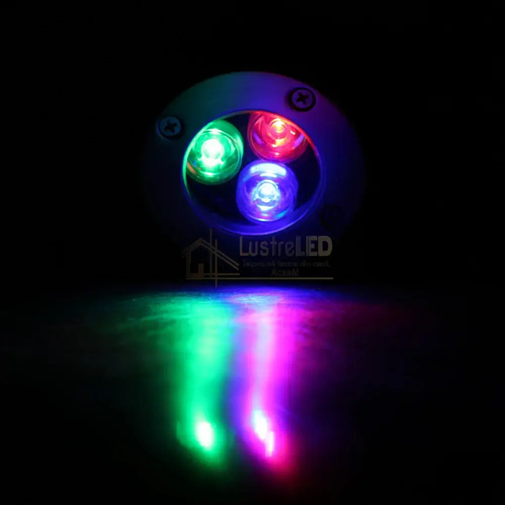 Spot Led Exterior 3W Rgb Pardoseala Incastrabil 12V Lighting Fixtures