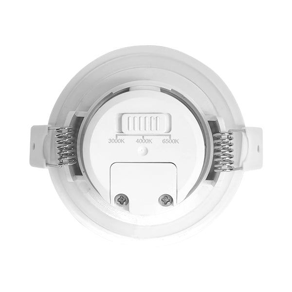 Spot LED 7W Incastrabil CCT cu 3 Lumini Rotund Alb pentru Exterior IP54