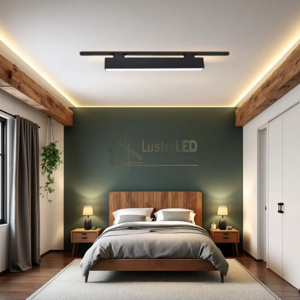 Spot LED 25W Pe Sina 5075-0.6m NEAGRA / SPOT LED APLICAT led ceiling light