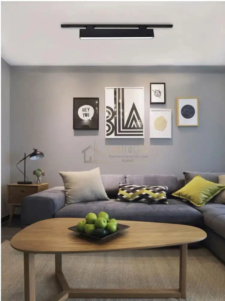 Spot LED 25W Pe Sina 5075-0.6m NEAGRA / SPOT LED APLICAT led ceiling light