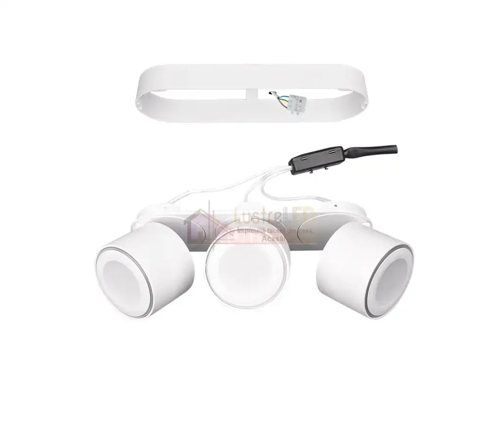 Spot LED Premium Aplicat Orientabil Dreptunghiular 3x450lm Alb 3 Moduri de Iluminare led ceiling light