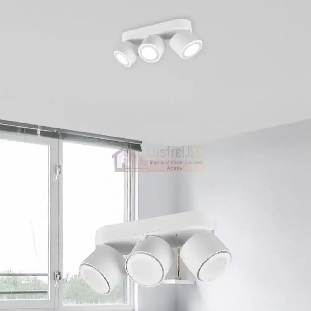 Spot LED Premium Aplicat Orientabil Dreptunghiular 3x450lm Alb 3 Moduri de Iluminare led ceiling light