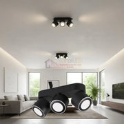Spot LED Premium Aplicat Orientabil Dreptunghiular 3x450lm Negru 3 Moduri de Iluminare led ceiling light