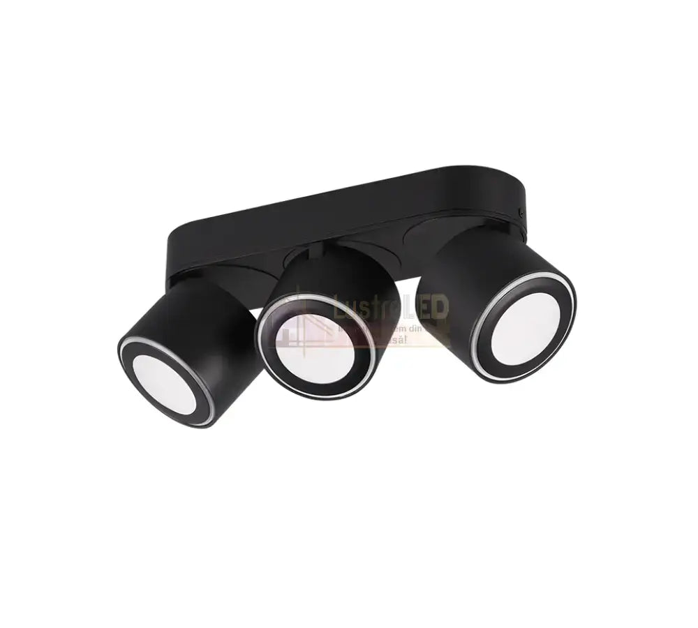 Spot LED Premium Aplicat Orientabil Dreptunghiular 3x450lm Negru 3 Moduri de Iluminare led ceiling light
