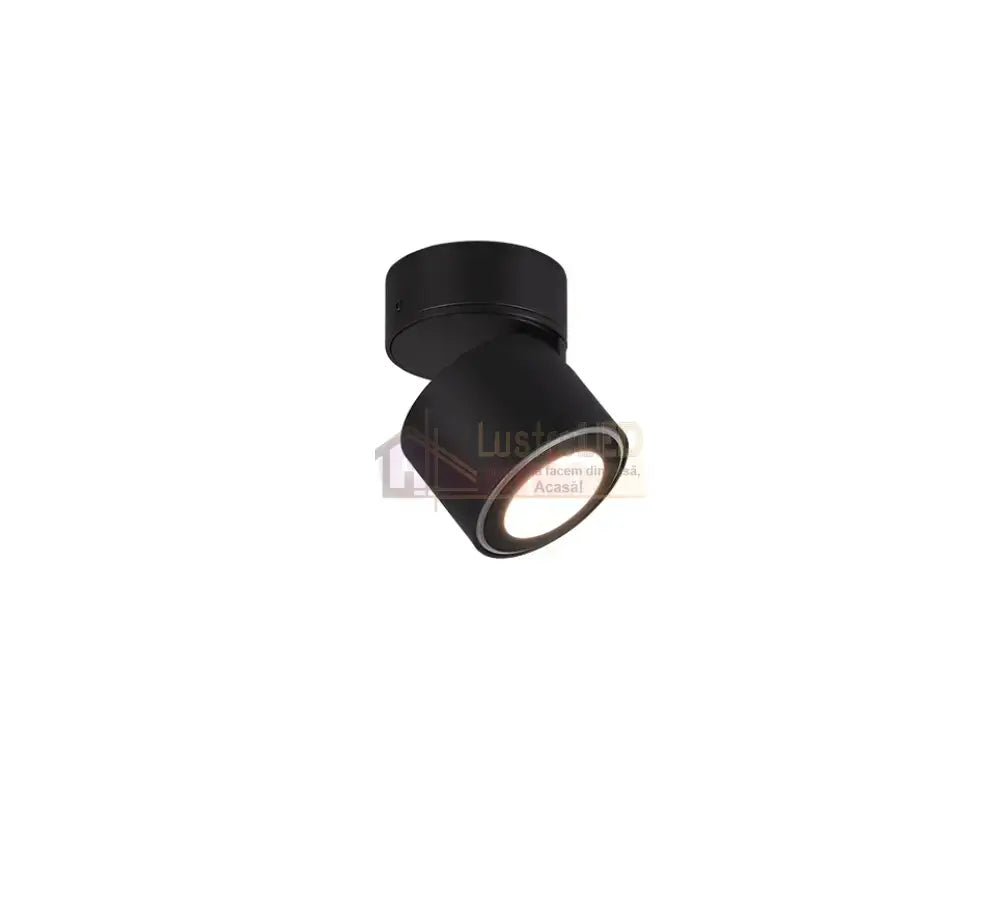 Spot LED Premium Aplicat Orientabil Rotund Negru 3 Moduri de Iluminare led ceiling light