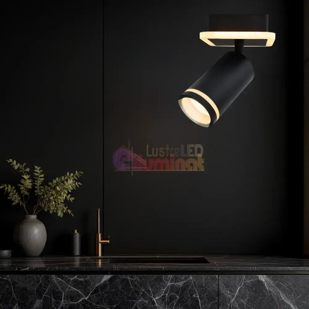 Spot Led Reglabil 1Xgu10 Noir Glow Led Ceiling Light
