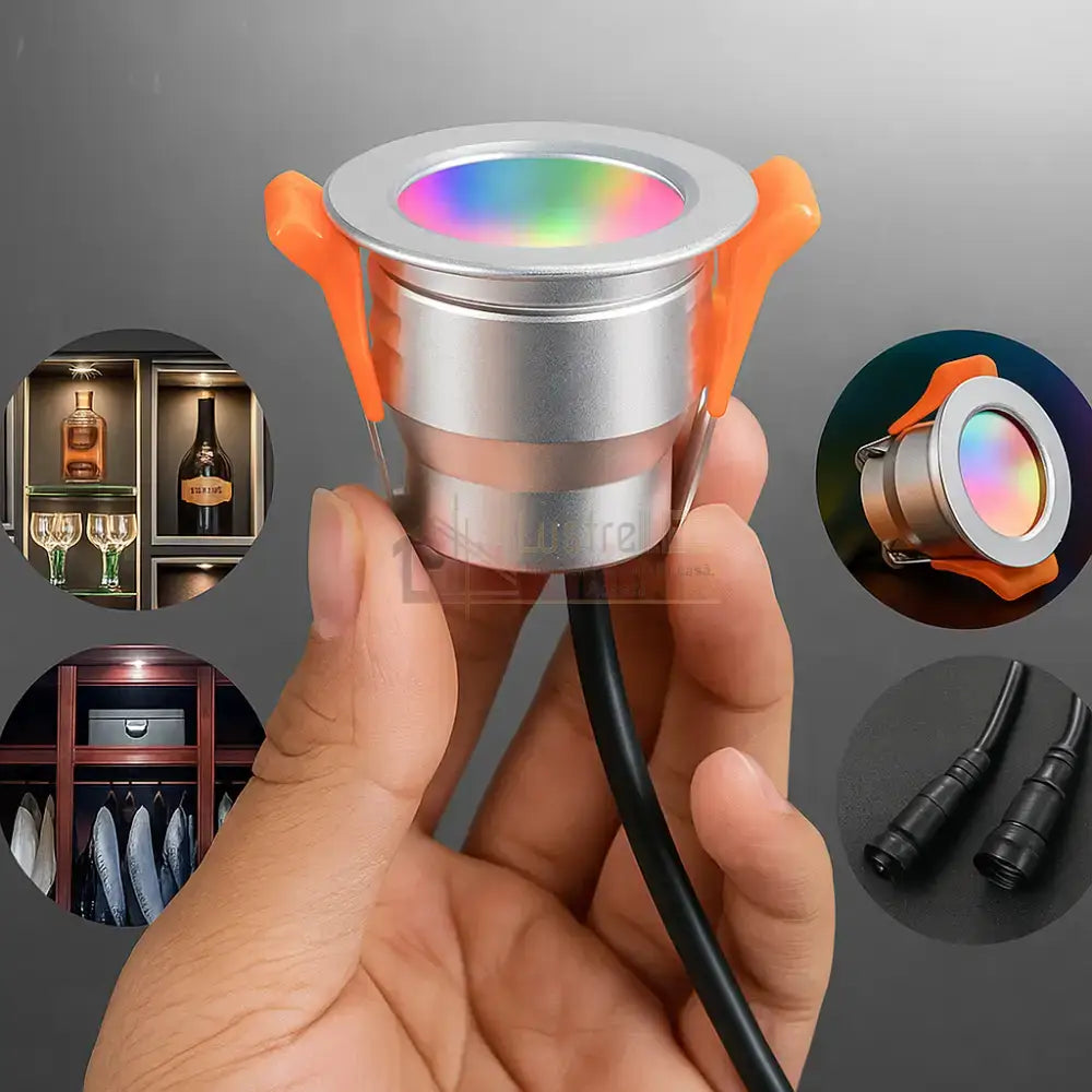 Spot LED RGB 3W MIBOXER Incastrabil IP66 Echivalent 30W led spot light
