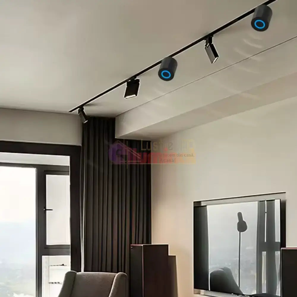 Spot pe Sina cu Boxa Bluetooth Integrata 10W 1050BK lustreled.ro