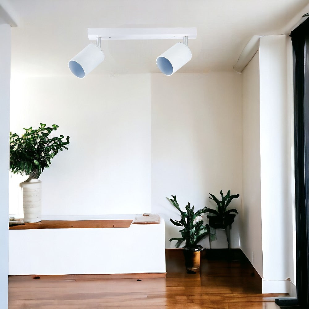 Spot pe Sina Reglabil Alb 2xGU10