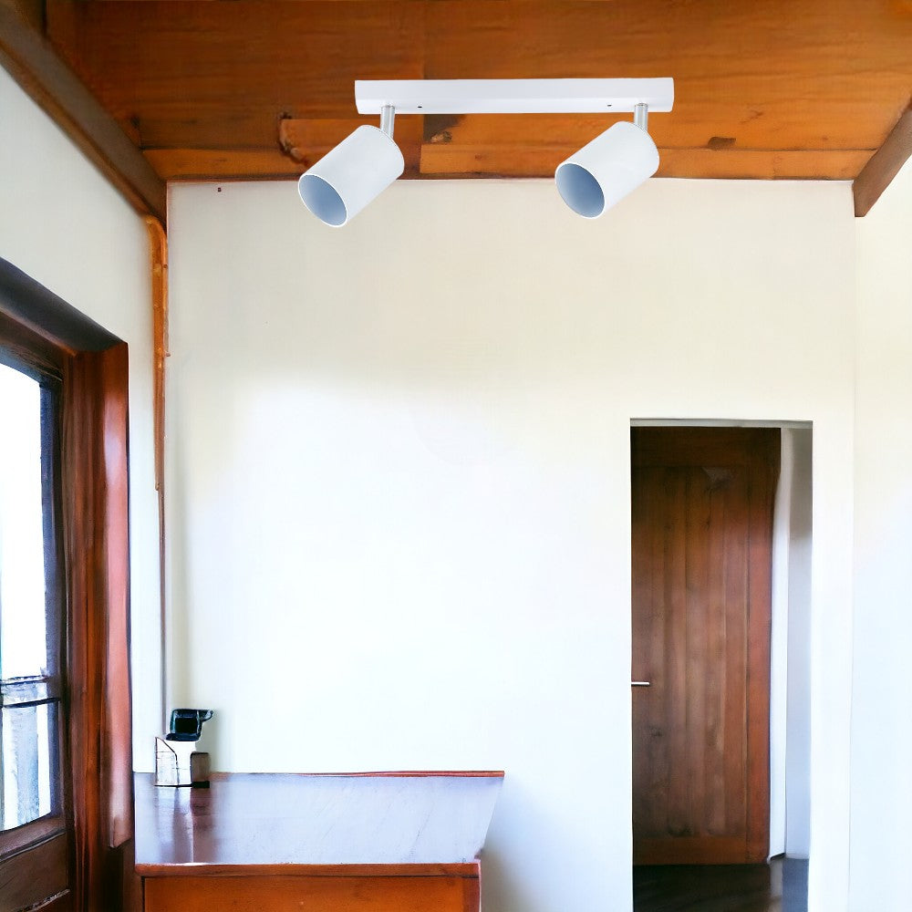 Spot pe Sina Reglabil Alb 2xGU10