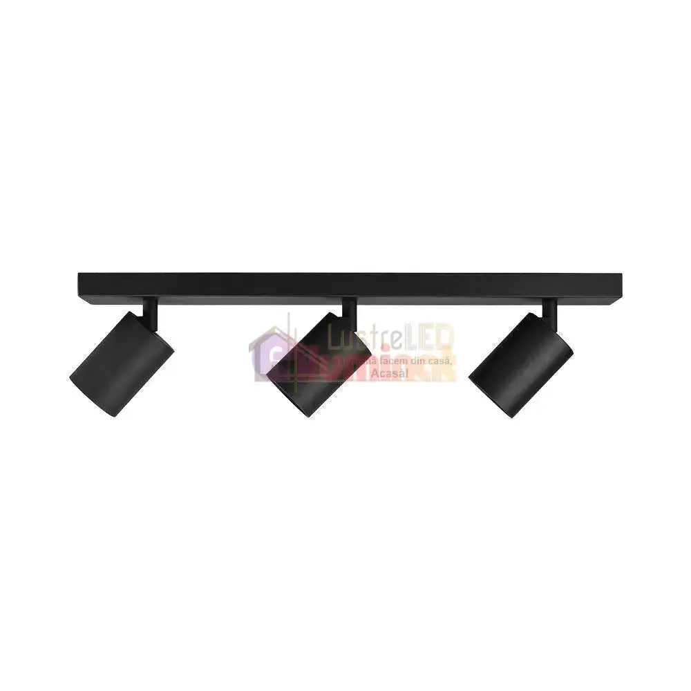 Spot pe Sina Reglabil Beta Black 3xGU10 lustreled.ro