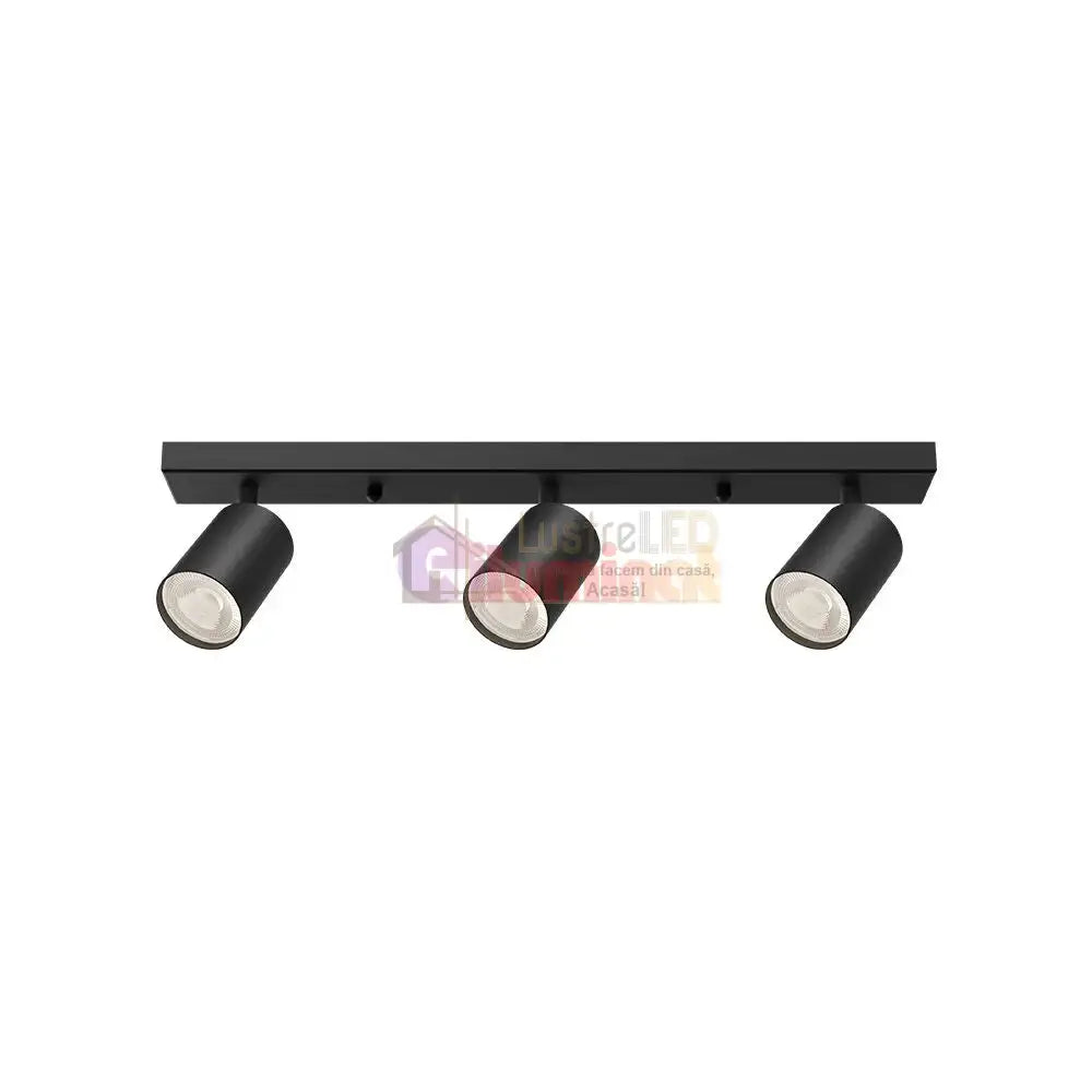 Spot pe Sina Reglabil Beta Black 3xGU10 lustreled.ro