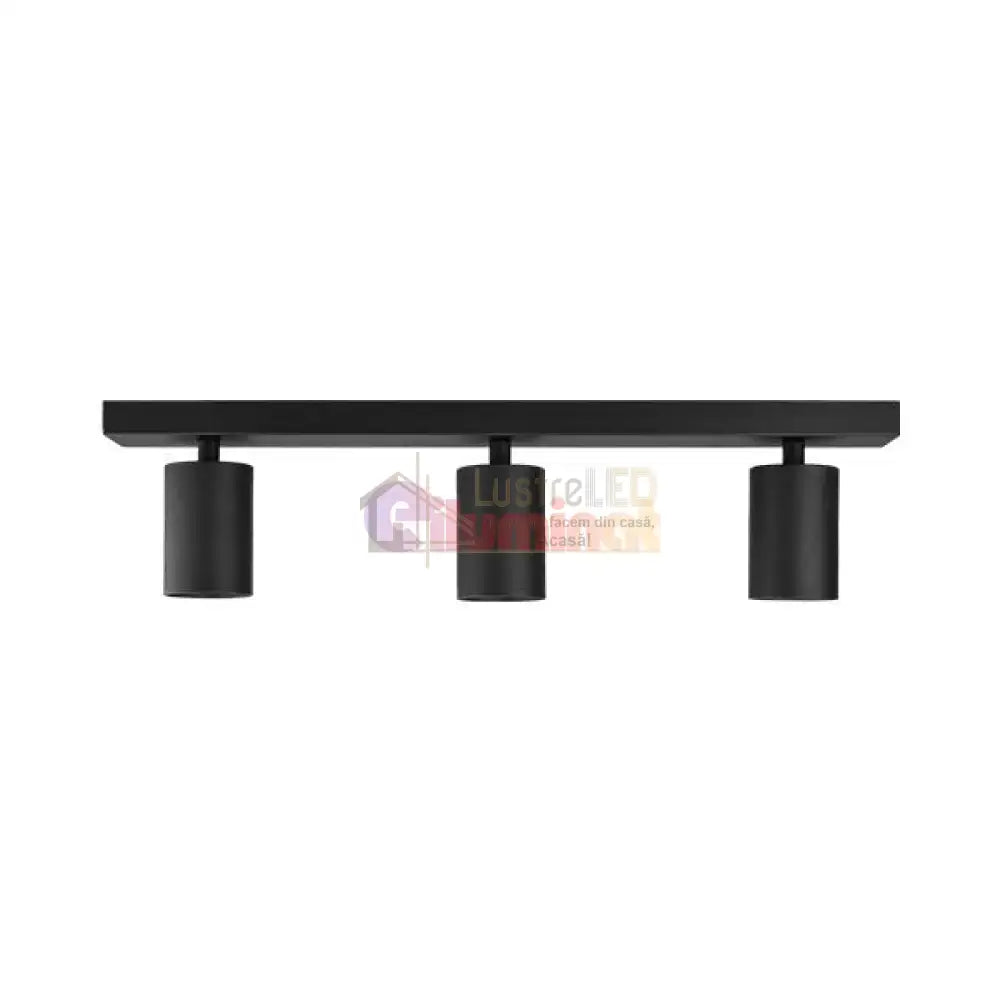 Spot pe Sina Reglabil Beta Black 3xGU10 lustreled.ro