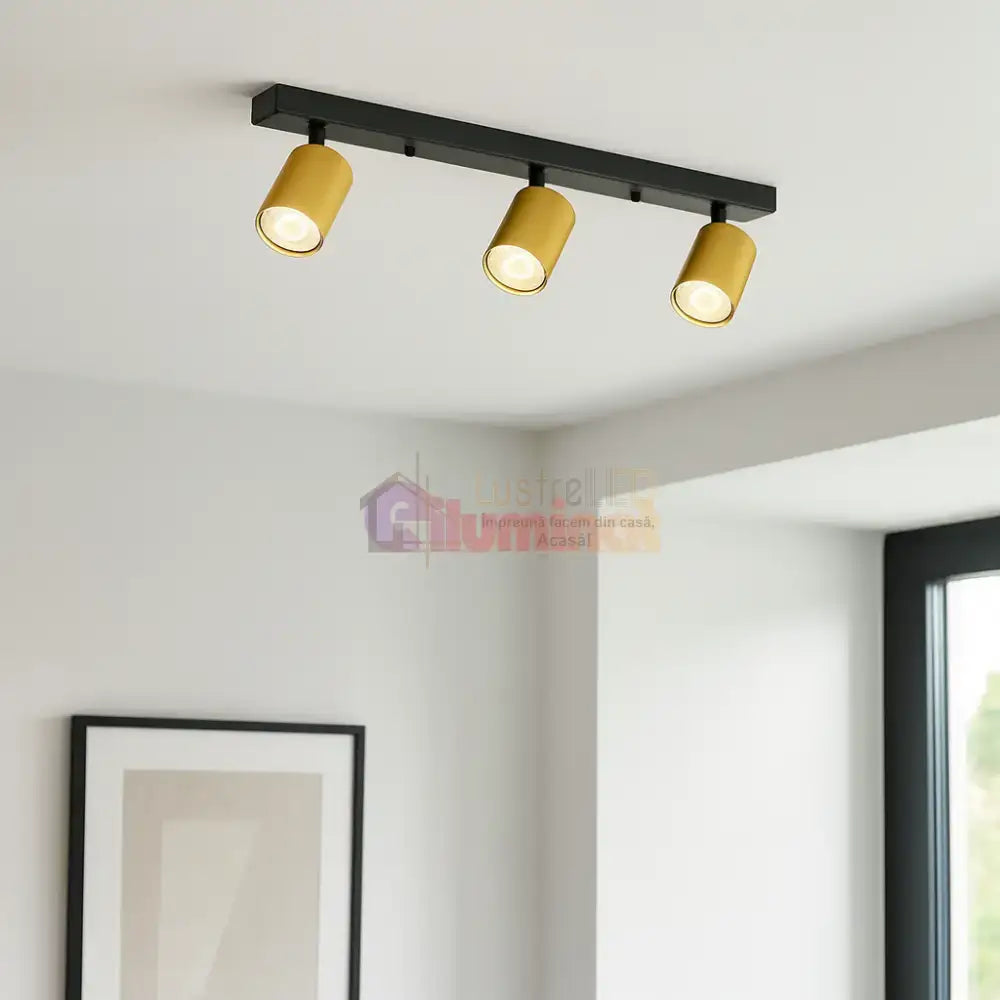 Spot pe Sina Reglabil GOLD 3xGU10 BH04-00836 lustreled.ro