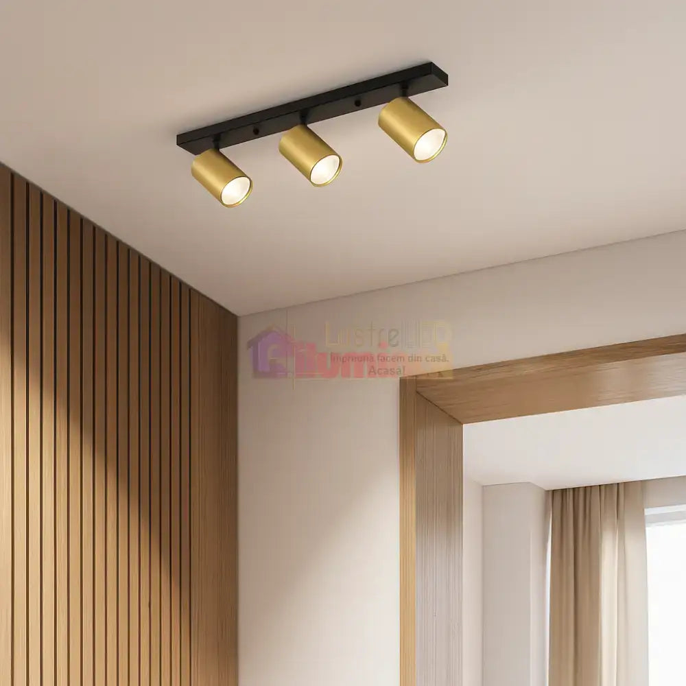 Spot pe Sina Reglabil GOLD 3xGU10 BH04-00836 lustreled.ro