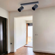 Spot Pe Sina Reglabil Negru 2Xgu10 Led Ceiling Light