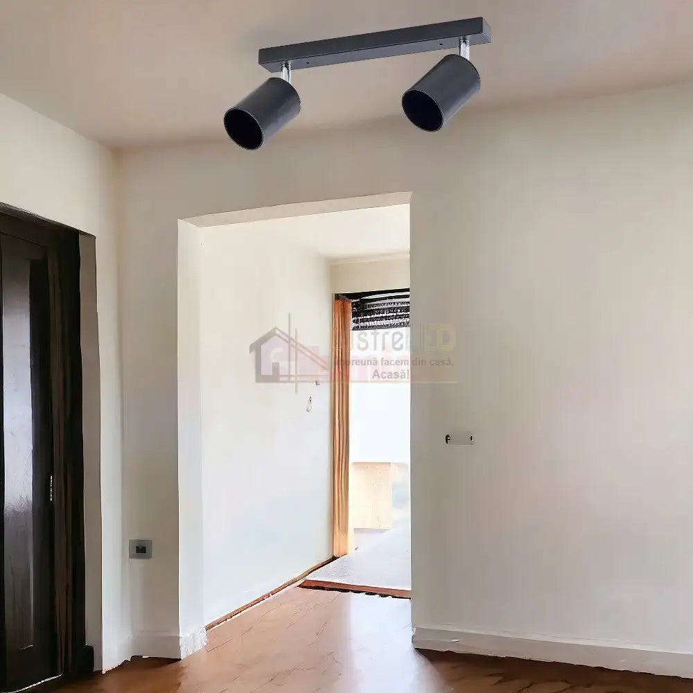 Spot Pe Sina Reglabil Negru 2Xgu10 Led Ceiling Light