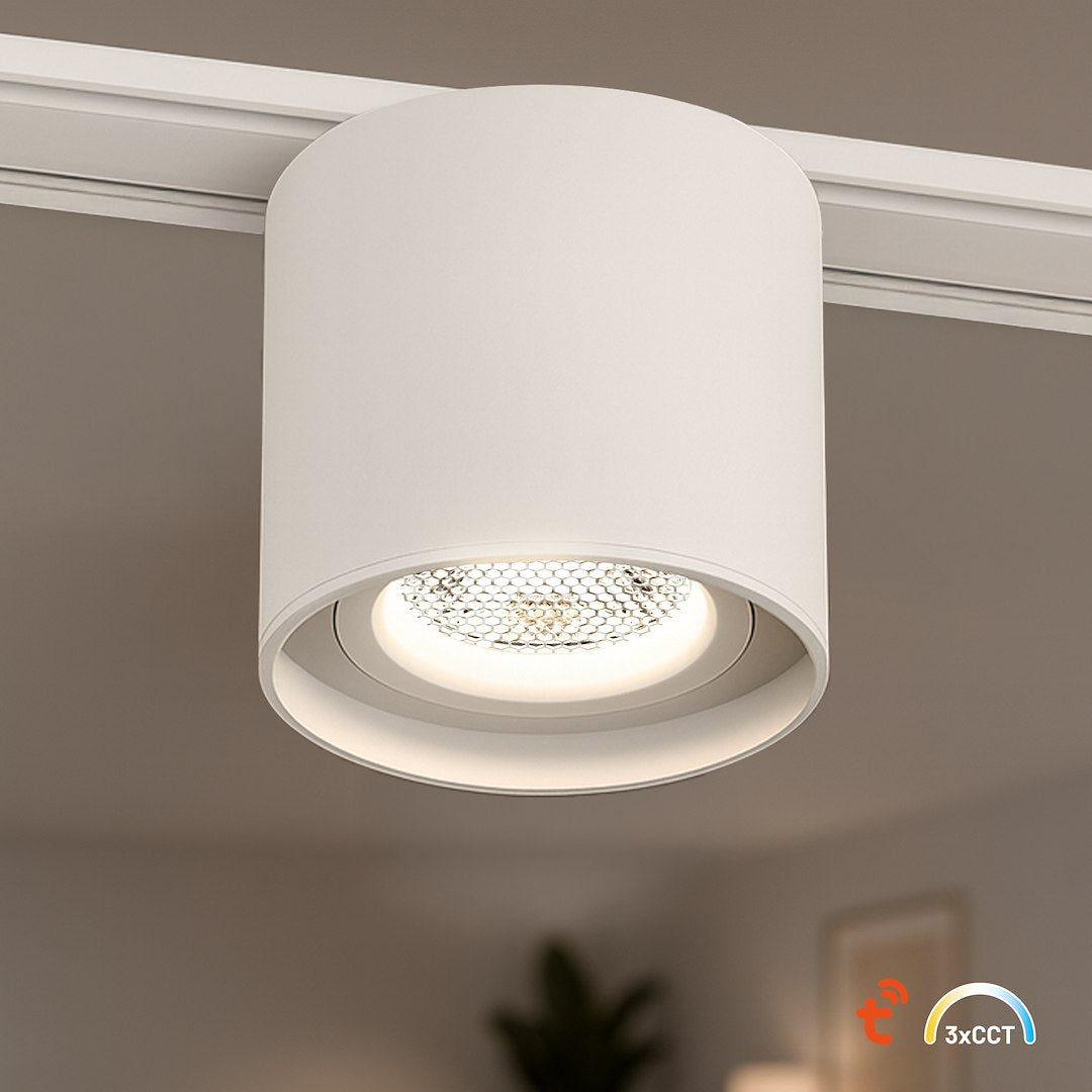 Spot LED Magnetic Rotund Premium Hyper White 6W | ⌀8CM | 48V | 3 Tipuri de Lumina