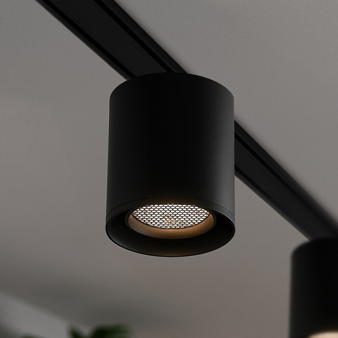 Spot LED Magnetic Rotund Premium Hyper Black 6W | ⌀8CM | 24V | 3 Tipuri de Lumina