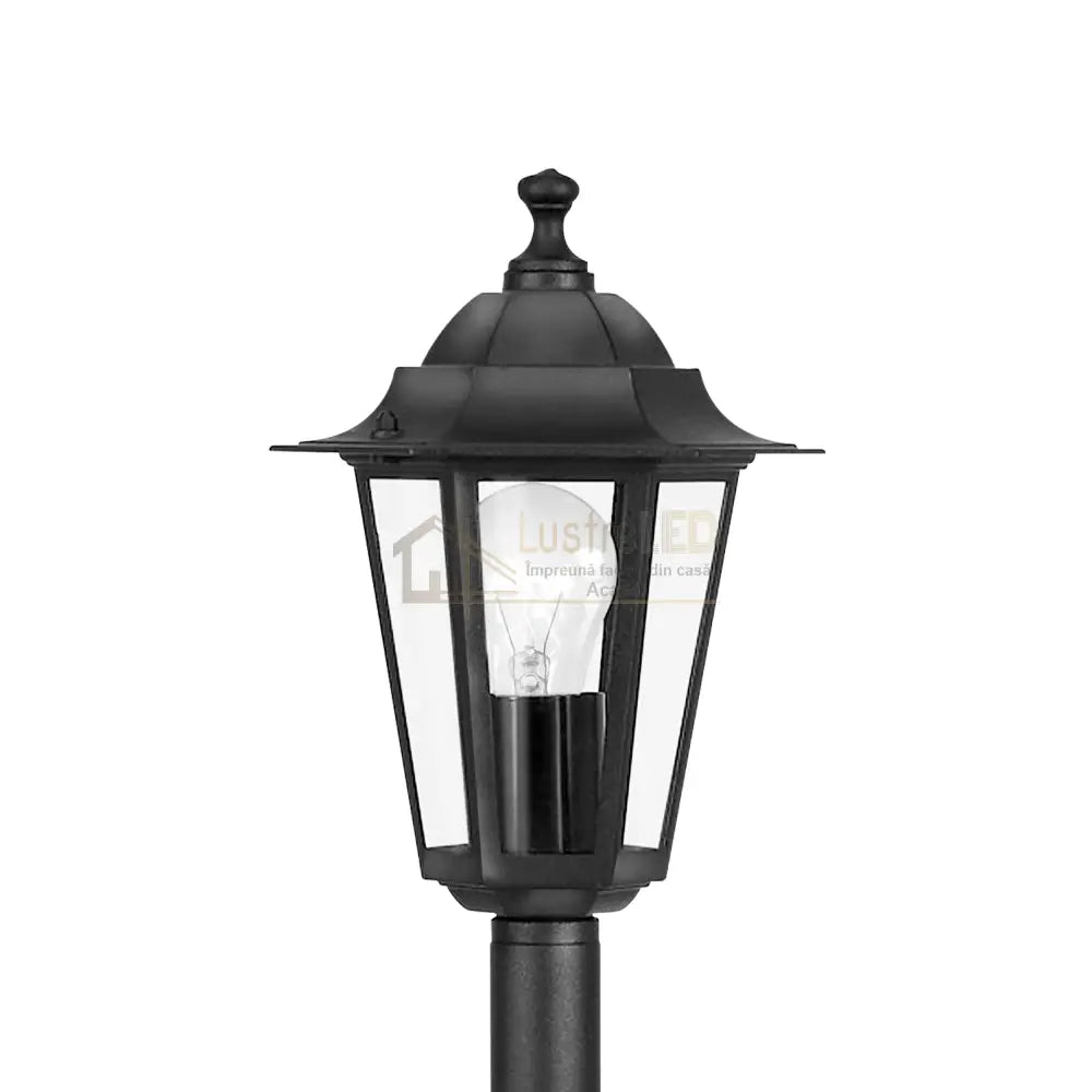 Stalp De Gradina LATERNA 4 Tip Felinar Negru 100CM STALP ORNAMENTAL GARDEN POLE