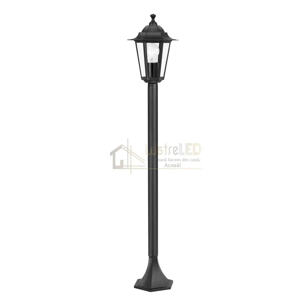 Stalp De Gradina LATERNA 4 Tip Felinar Negru 100CM STALP ORNAMENTAL GARDEN POLE