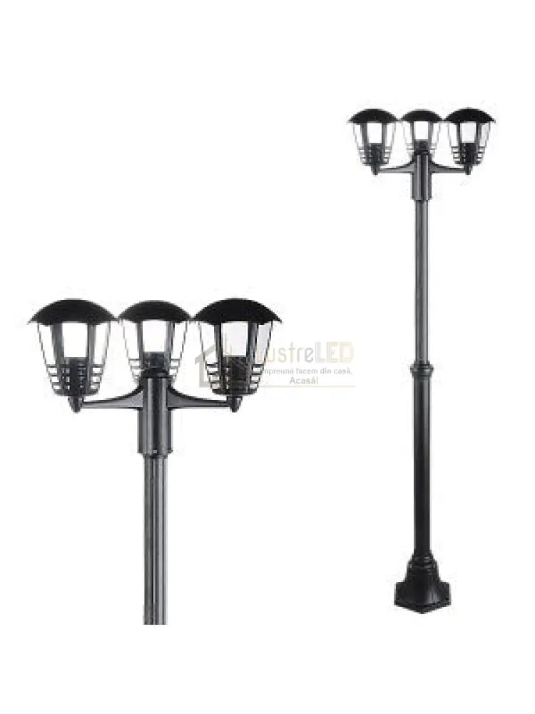 Stalp De Gradina Nar 3 Becuri 210Cm Garden Pole